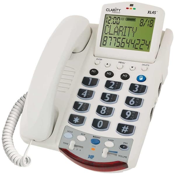 Clarity XL45D Amplified Corded Telephone With Large LCD Caller ID - 50 dB-DISCONTINUED