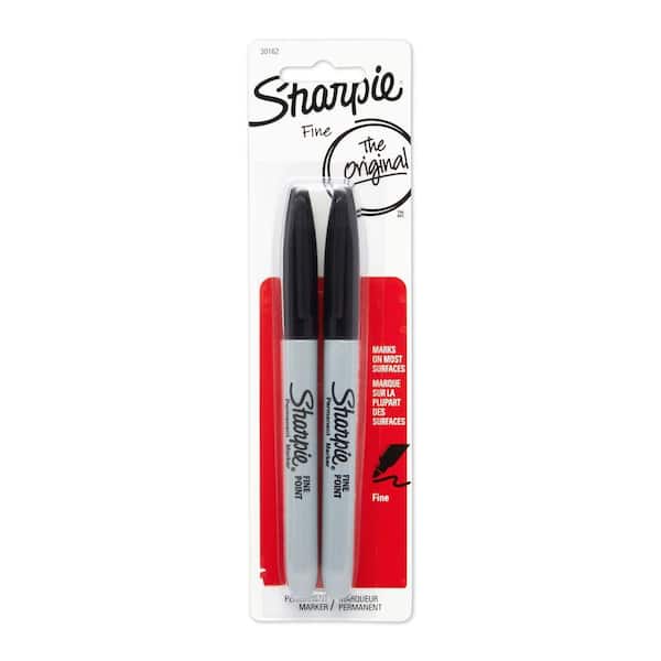 Sharpie Black Fine Point Permanent Markers (2-Pack)