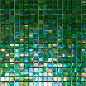Skosh Glossy Emerald Green 11.6 in. x 11.6 in. Glass Mosaic Wall and Floor Tile (18.69 sq. ft./case) (20-pack)