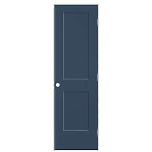 24 in. x 80 in. 2-Panel Logan Left-Hand Hollow Core Night Tide Molded Composite Single Prehung Interior Door