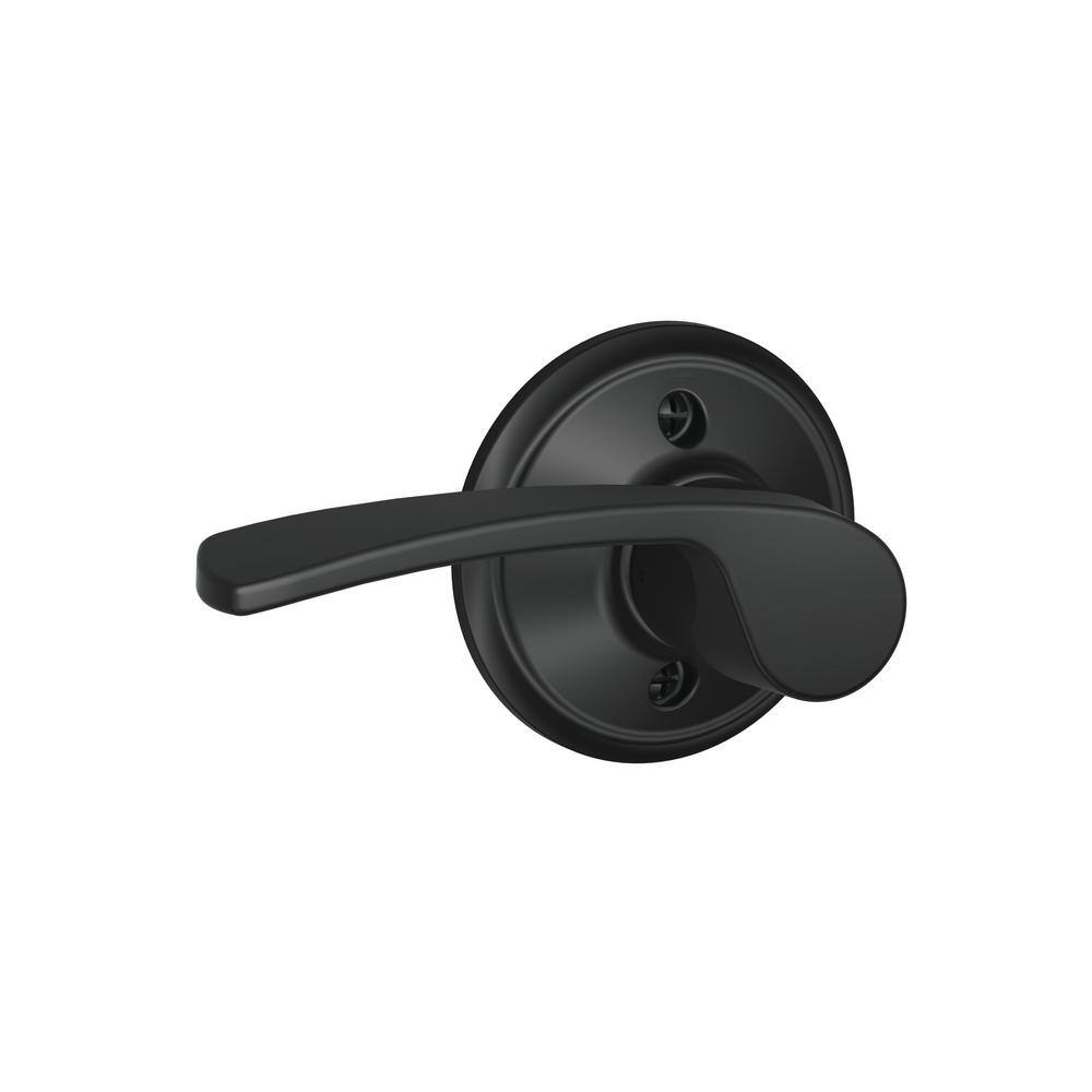Schlage Merano Matte Black Dummy Door Handle Left Handed F170 MER 622 LH The Home Depot