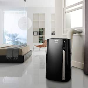 8,700 BTU Portable Air Conditioner Cools 700 Sq. Ft. with Heater, Artic Whisper and Eco Real Feel in Black