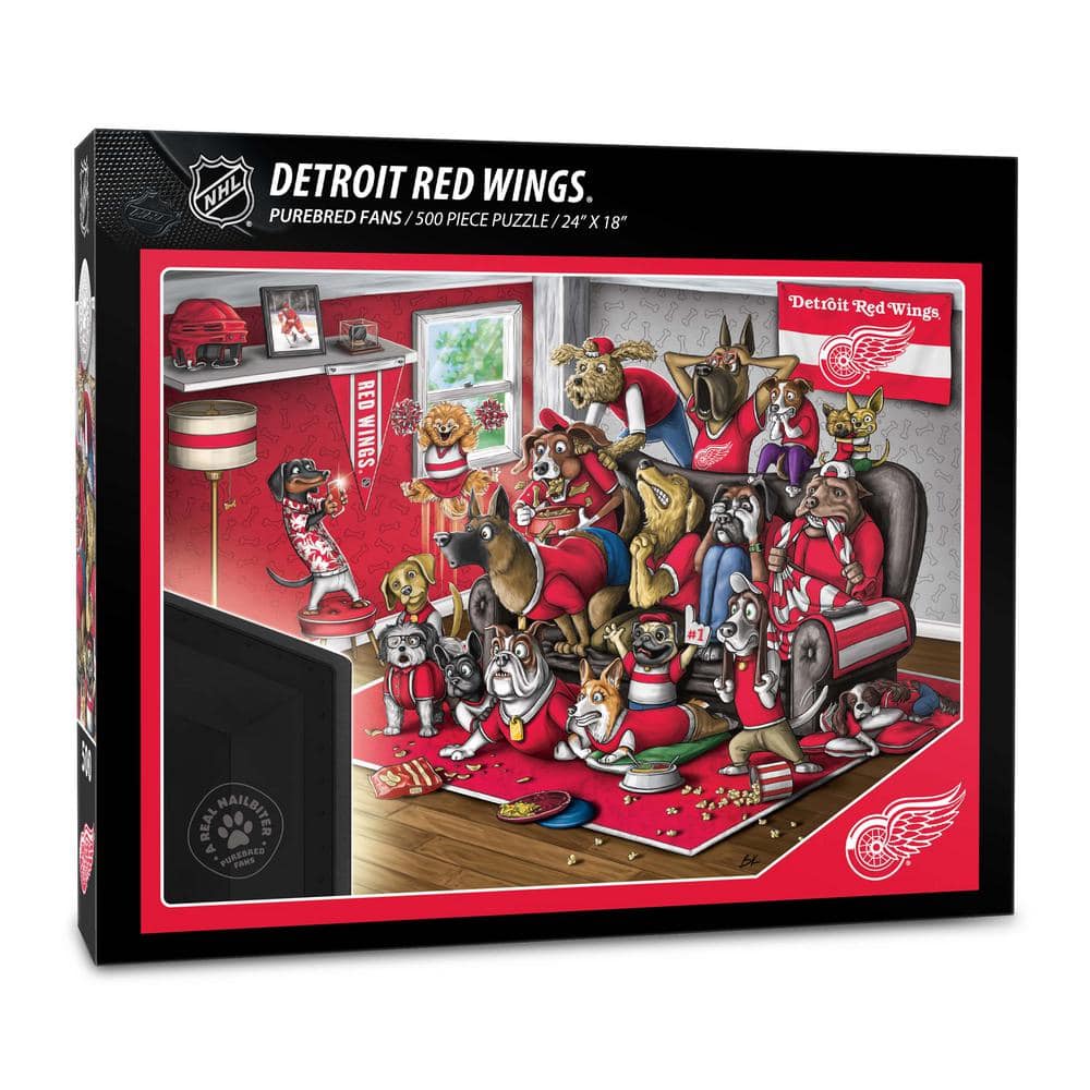 NHL Detroit Red Wings Purebred Fans Puzzle A Real Nailbiter (500-Pieces) price history on PriceWatchPro
