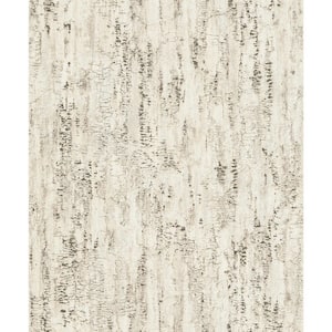 Colm Off-White Beige Birch Paper Matte Non-Pasted Wallpaper Roll