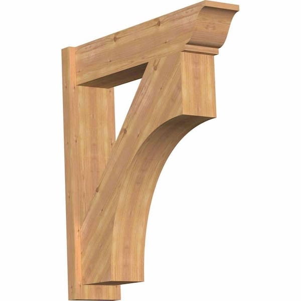 Ekena Millwork 8 in. x 36 in. x 32 in. Western Red Cedar Westlake Traditional Smooth Outlooker