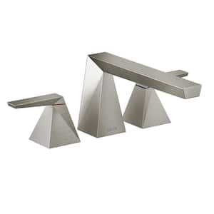 Trillian 2-Handle Deck-Mount Roman Tub Trim Kit in Lumicoat Stainless (Valve Not Included)