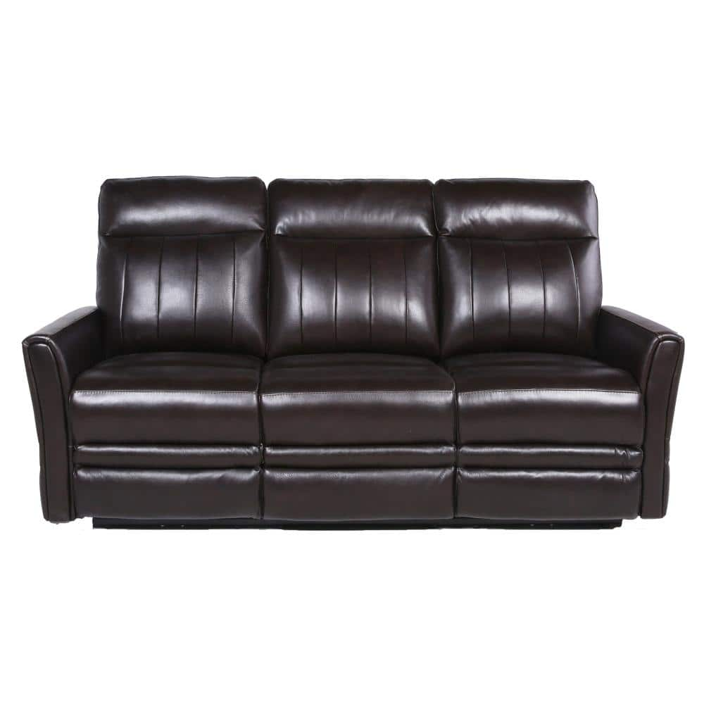 Steve Silver Coachella 3-Seat Brown Leather Power Recliner Sofa CH850SB ...