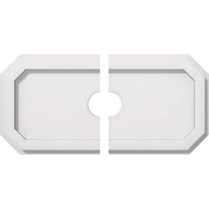 16 in. x 8 in. x 1 in. Emerald Architectural Grade PVC Contemporary Ceiling Medallion (2-Piece)