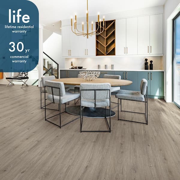Lifeproof Laurel Coast Waterproof Hybrid Resilient Flooring - 21.2 Sq.ft/Case