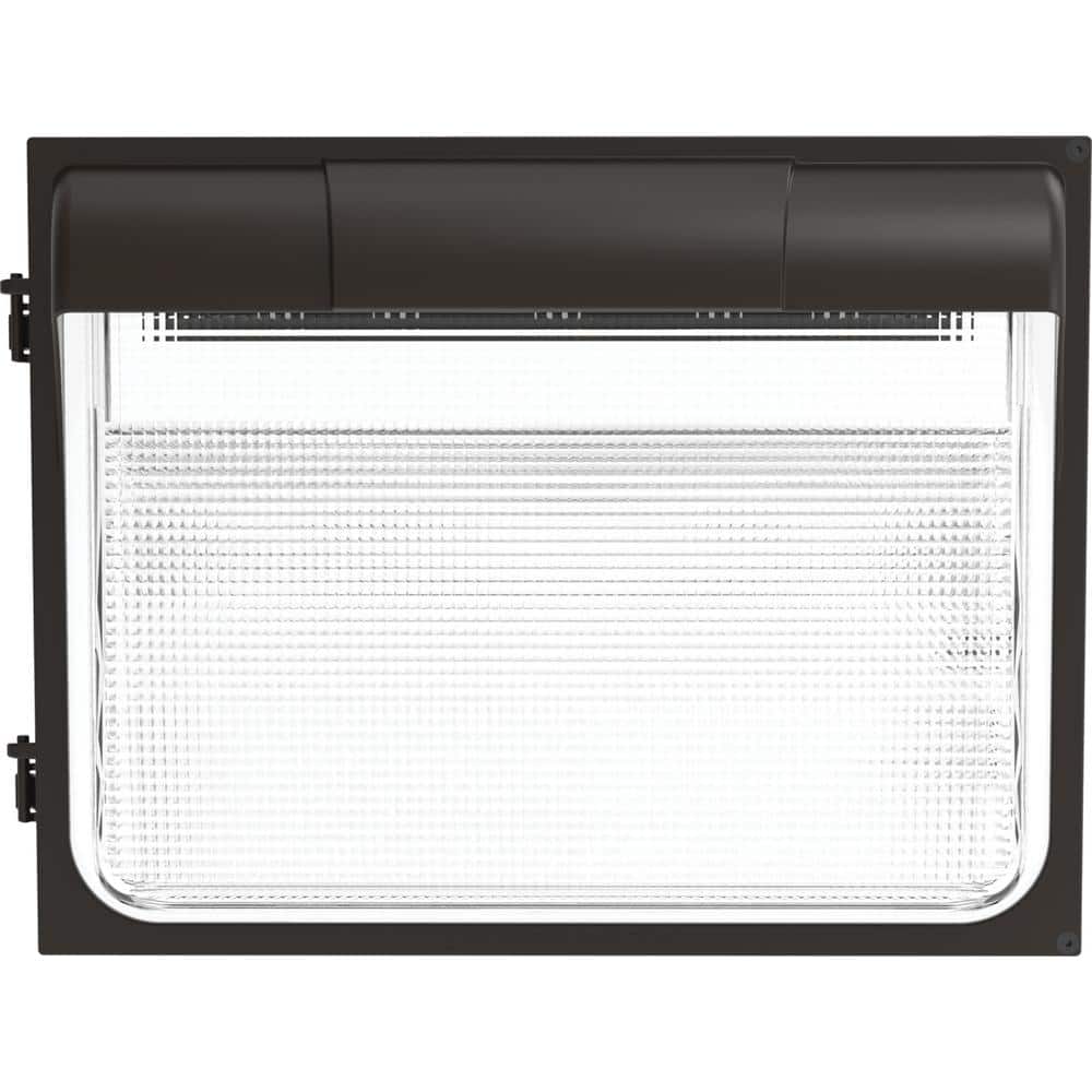 Dark Bronze LED Outdoor Wall Pack with Adjustable Light Output