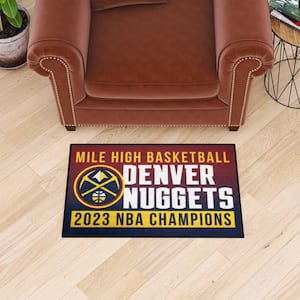 Denver Nuggets 2023 NBA Finals Champions Starter Mat Accent Rug - 19 in. x 30 in.