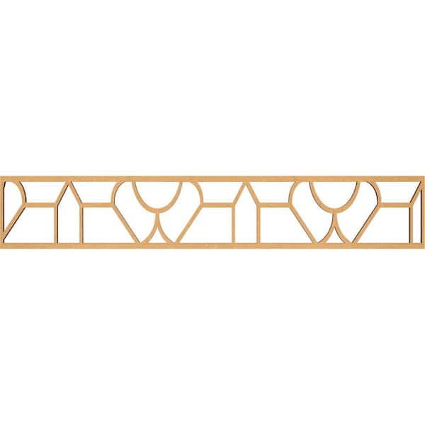 Ekena Millwork Whitechapel Fretwork 0.375 in. D x 46.625 in. W x 8 in. L MDF Wood Panel Moulding