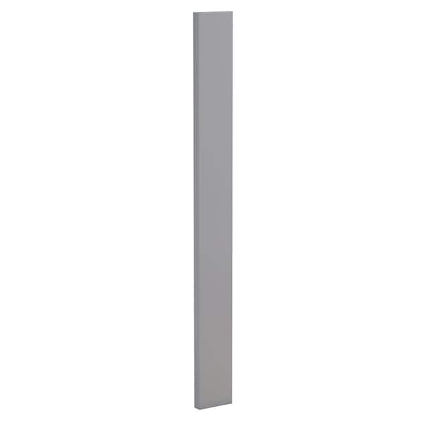 Home Decorators Collection Tremont Pearl Gray Painted Plywood Shaker Stock Assembled Kitchen Cabinet Filler Strip 3 in W x 0.75 in D x 36 in H