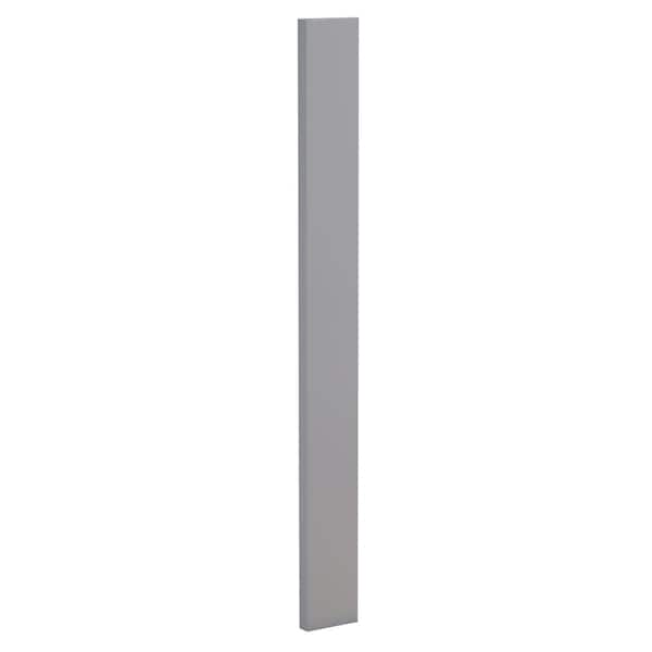 Newport Grayson 3 in. W x 0.75 in. D x 42 in. H Solid Wood KitchenCabinet Filler in Pearl Gray