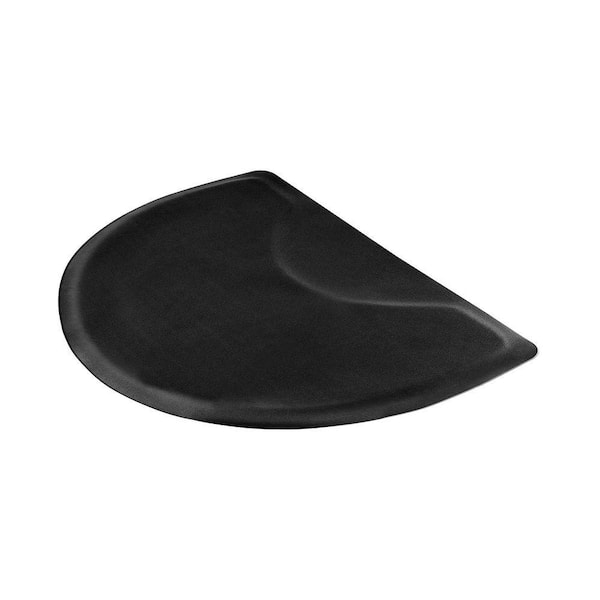 Salon Mat for Hair Stylist, 1/2-in. Thickened Floor Mat, 3 x 4 ft. Semi-circle Salon Chair Mat, Easy-to-Clean