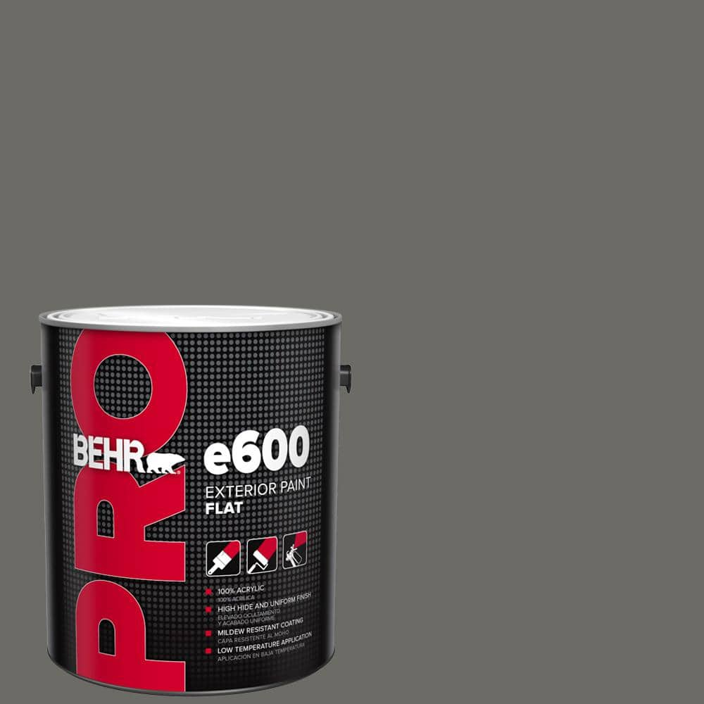 BEHR PRO 1 Gal. #PPU18-18 Mined Coal Flat Exterior Paint PR61301 - The ...