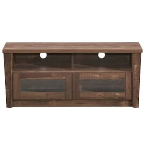 47.5 in. Coffee TV Stand Fits TVs Up to 55 in Entertainment Center with Shelves