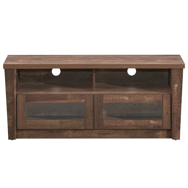 Boyel Living 47.5 in. Coffee TV Stand Fits TVs Up to 55 in Entertainment Center with Shelves