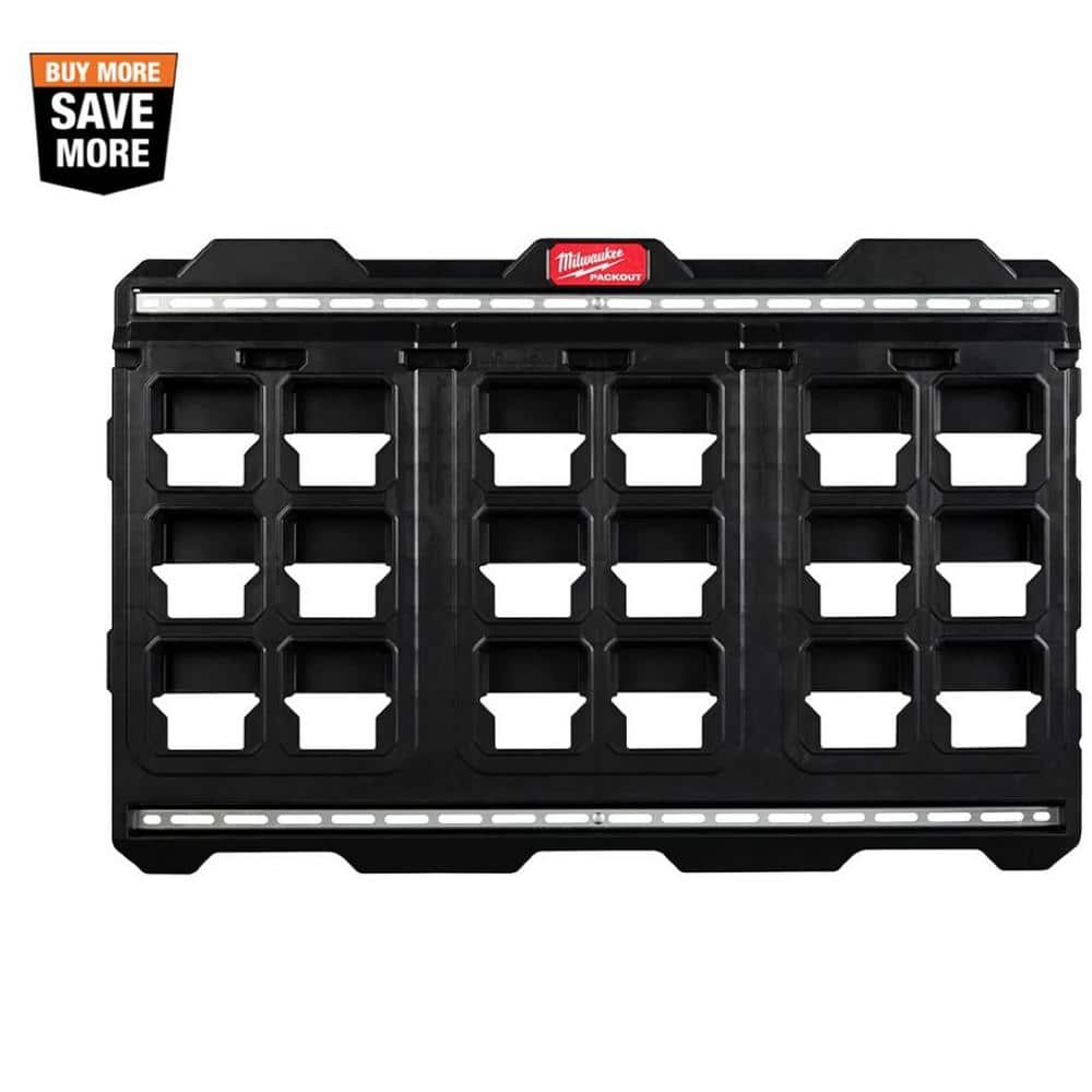 Milwaukee 20 in. x 30.75 in. Wall Plate in Black 48-22-8497 - The Home Depot
