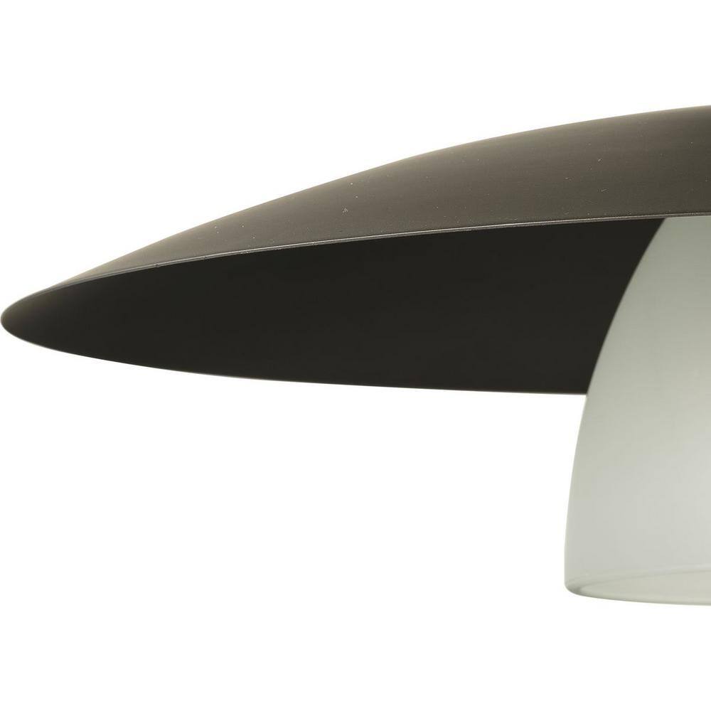 Trimble Brushed Nickel and Glass Dome Pendant Light