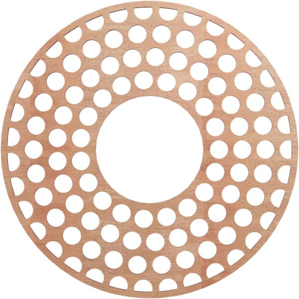 0.25 in. x 8 in. x 22 in. Wood Medallion Moulding