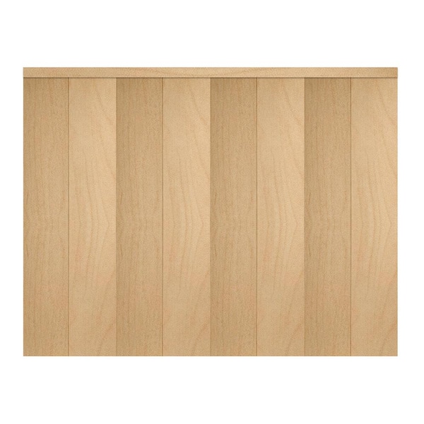 Impact Plus 108 in. x 96 in. Smooth Flush Stain Grade Maple Solid Core MDF Interior Closet Bi-Fold Door with Matching Trim