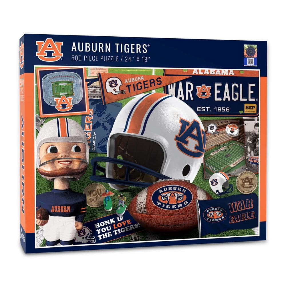 YouTheFan NCAA Auburn Tigers Retro Series Puzzle (500-Pieces) 0950240 ...