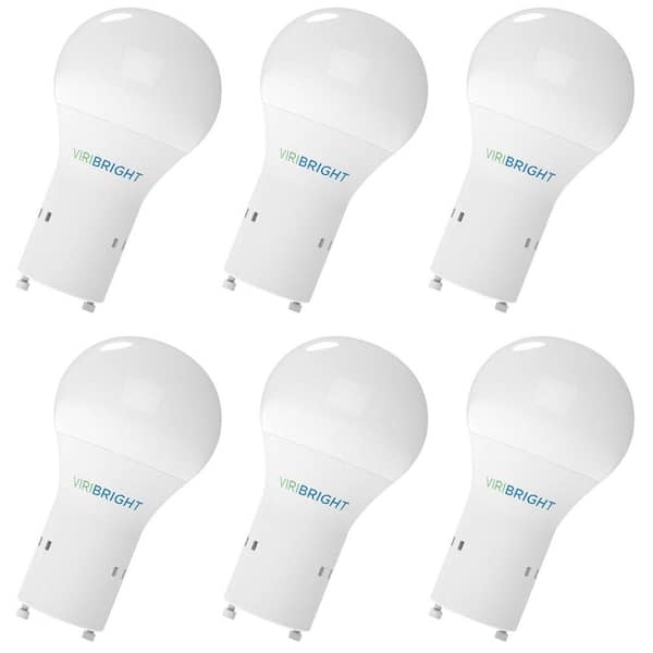60-Watt Equivalent GU24, LED Light Bulb, Cool (Natural) White 4000K (6-Pack)