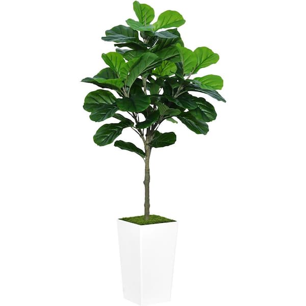 Cubilan 5 ft. Green Artificial Fiddle Leaf Fig Tree for Home Office
