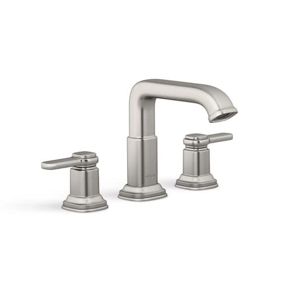 KOHLER Numista 8 in. Widespread Double Handle Bathroom Faucet in Vibrant Brushed Nickel