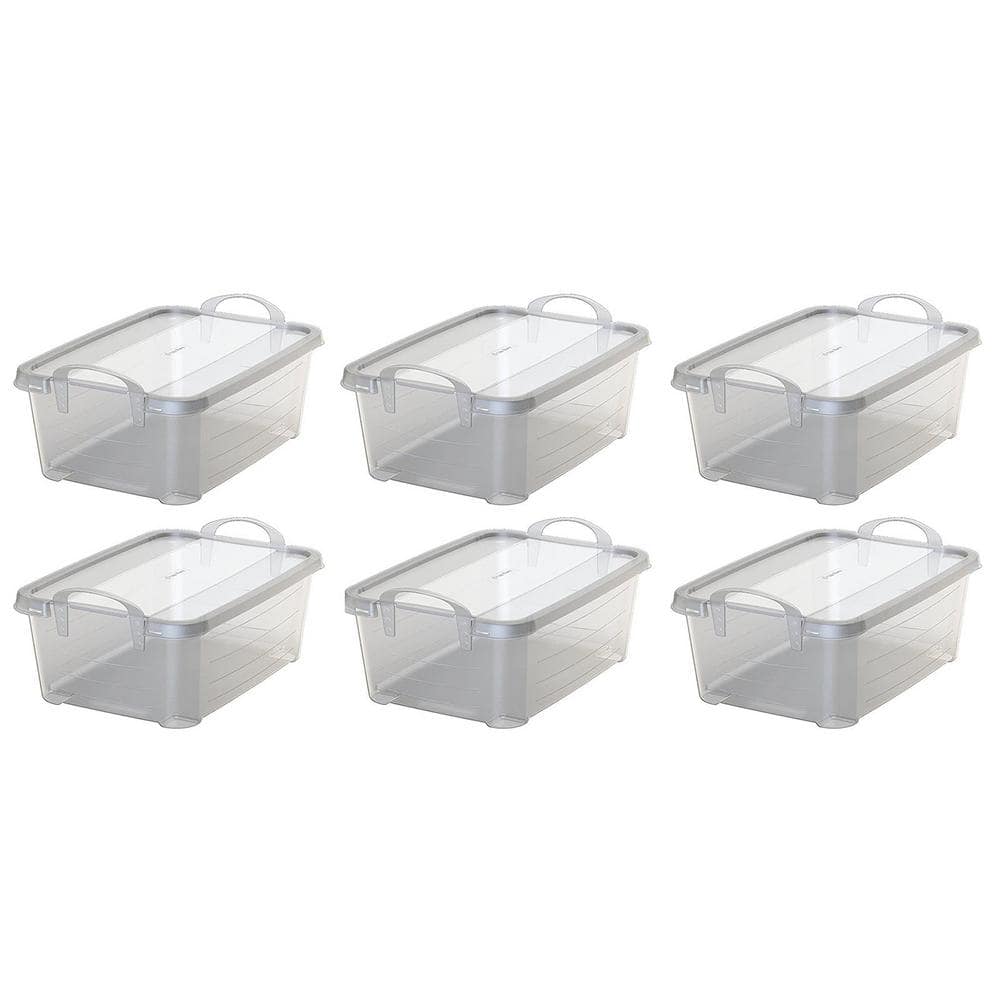 Life Story 14 Qt. Clear Closet Organization Storage Box Container (6 ...