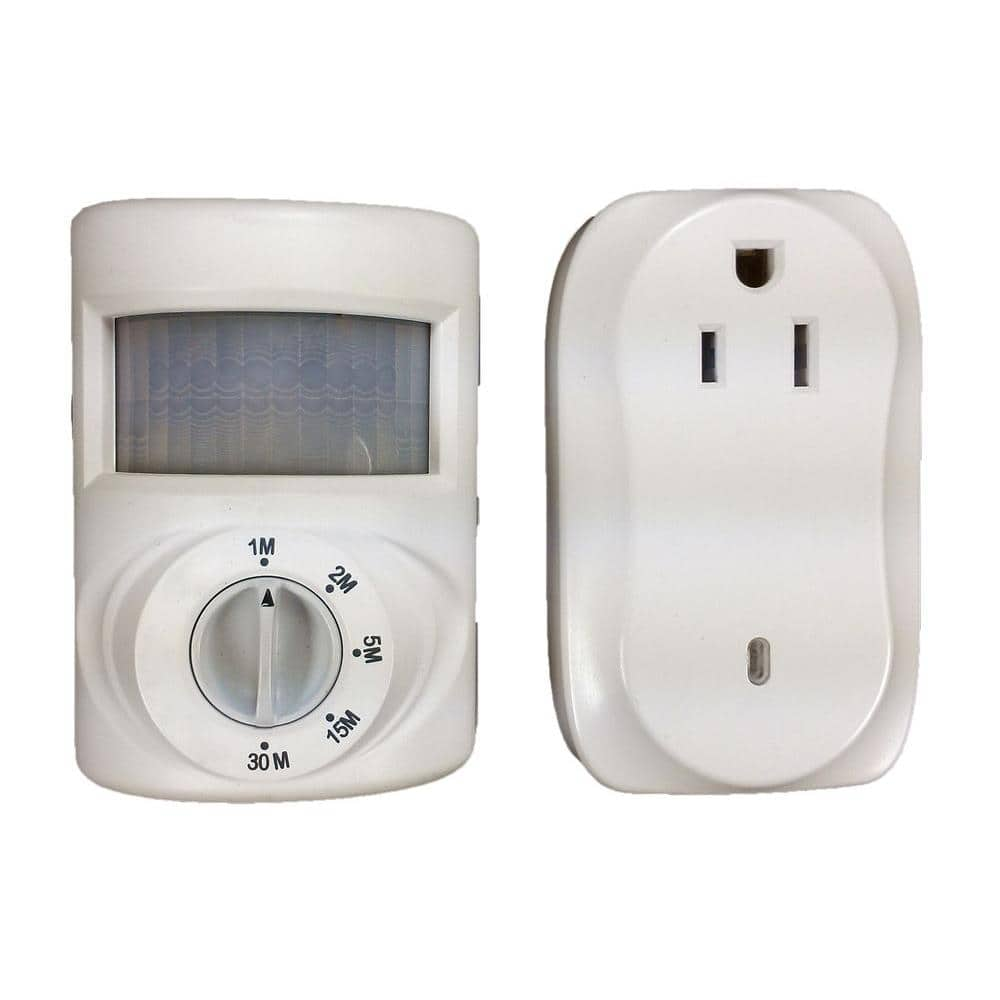 UPC 081077093157 product image for 200-Watt Wireless Indoor Plug-In Motion Activated Light Control, White | upcitemdb.com