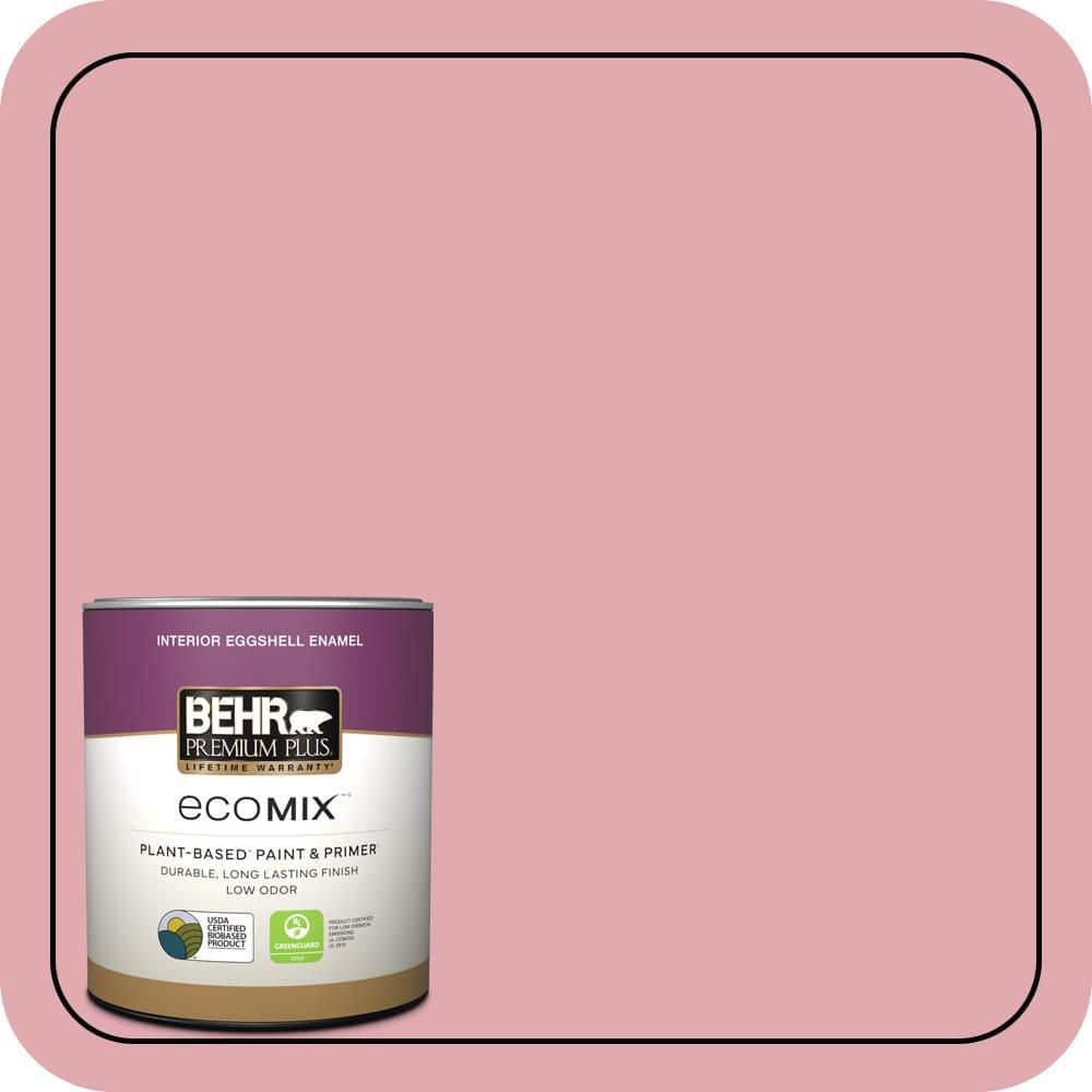 1 qt. #130C-3 Raspberry Lemonade Eggshell Enamel EcoMix Plant-Based Interior Paint & Primer price history on PriceWatchPro