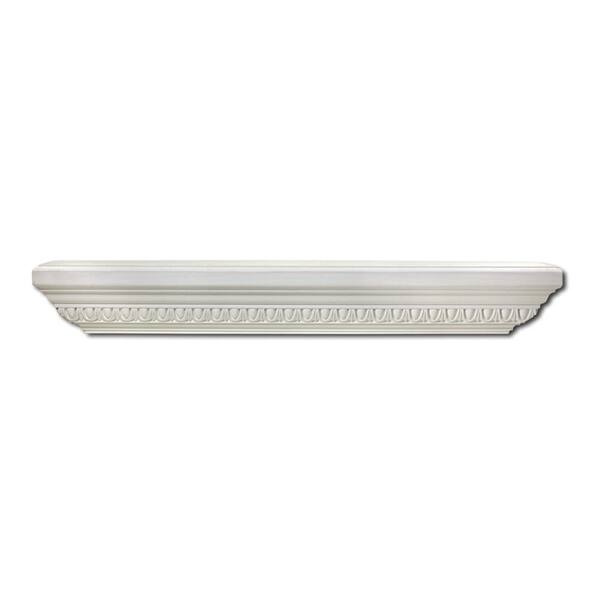 Focal Point 36 in. x 7-1/2 in. Primed Polyurethane Egg and Dart Decorative Shelf