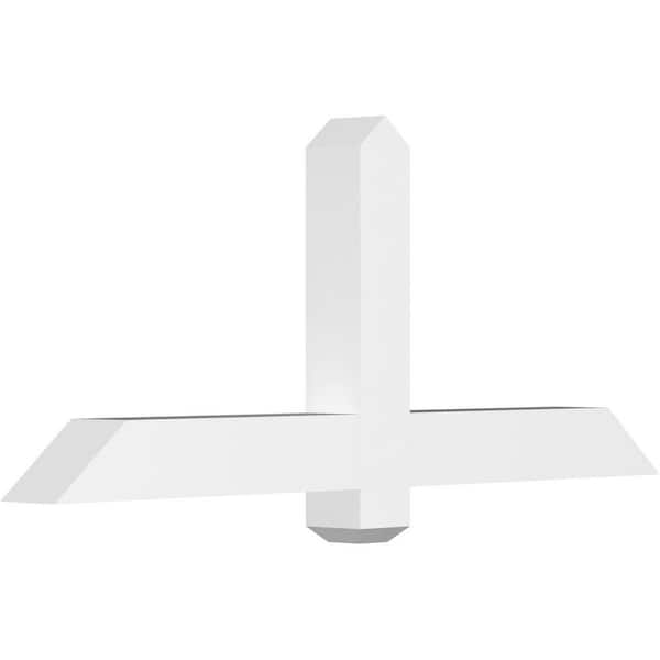 Ekena Millwork Eugene 48 in. W x 20 in. H x 4 in. D Signature Polyurethane Bracket