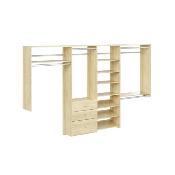 Closet Evolution 48 in. W - 96 in. W White Kids Convertible Wood Closet  System WH45 - The Home Depot