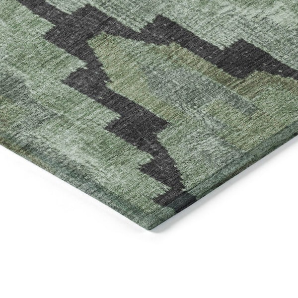 Chantille Machine Washable Indoor/Outdoor Abstract ACN1894 Aloe 3 ft. x 4 ft. Area Rug