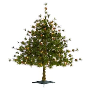 Nearly Natural 3 ft. Colorado Mountain Pine Artificial Christmas Tree ...