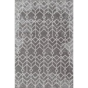 Knox Moonless Night Gray 5 ft. X 7 ft. Area Rug