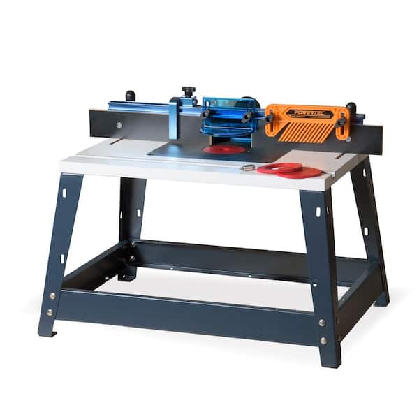 POWERTEC 23-5/8 in. x 15-3/4 in. Bench Top Router Table and 24 in. Fence Set