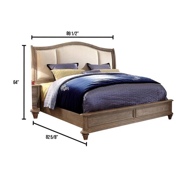 William's Home Furnishing Belgrade II Rustic Natural Tone Eastern King Bed