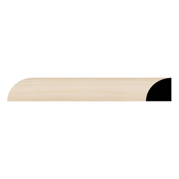 Ekena Millwork WM103 1.06 in. D x 1.06 in. W x 96 in. L Wood (Alder) Quarter Round
