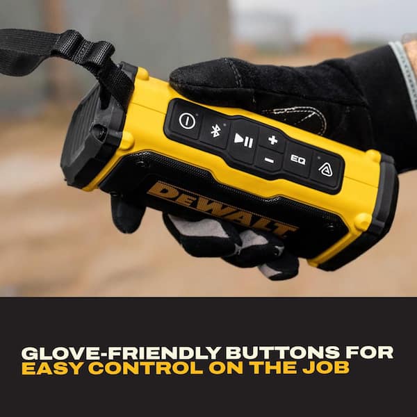 DEWALT ToughSound Pro Bluetooth Jobsite Speaker, Magnetic Mount