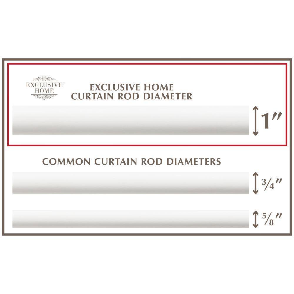 Matte White Adjustable Curtain Rod with Crystal Ball Finials