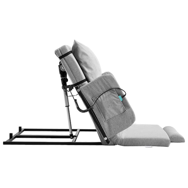 Electric Lifting Backrest for Bed, 300lb. Capacity, 4-68° Adjustable Backrest with Guardrail, Armrest & Storage Pouch
