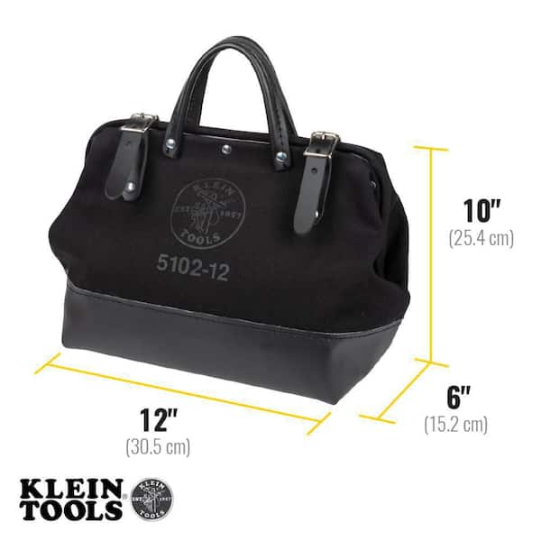 Klein Tools 12 in. Canvas Tool Bag 5102-12 - The Home Depot
