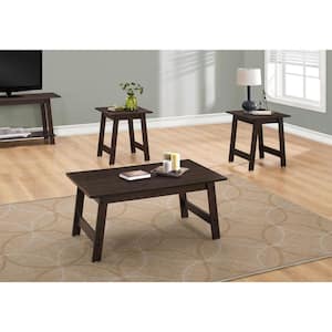 Jasmine 36 in. Cappuccino Rectangle Particle Board Coffee Table