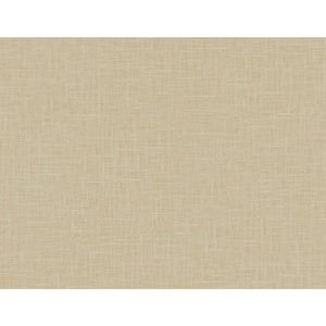 60.75 sq. ft. Hemp Myrna Linen Embossed Vinyl Unpasted Wallpaper Roll