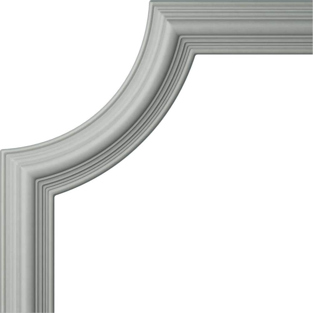 White High Density Urethane Crown Moulding Corner