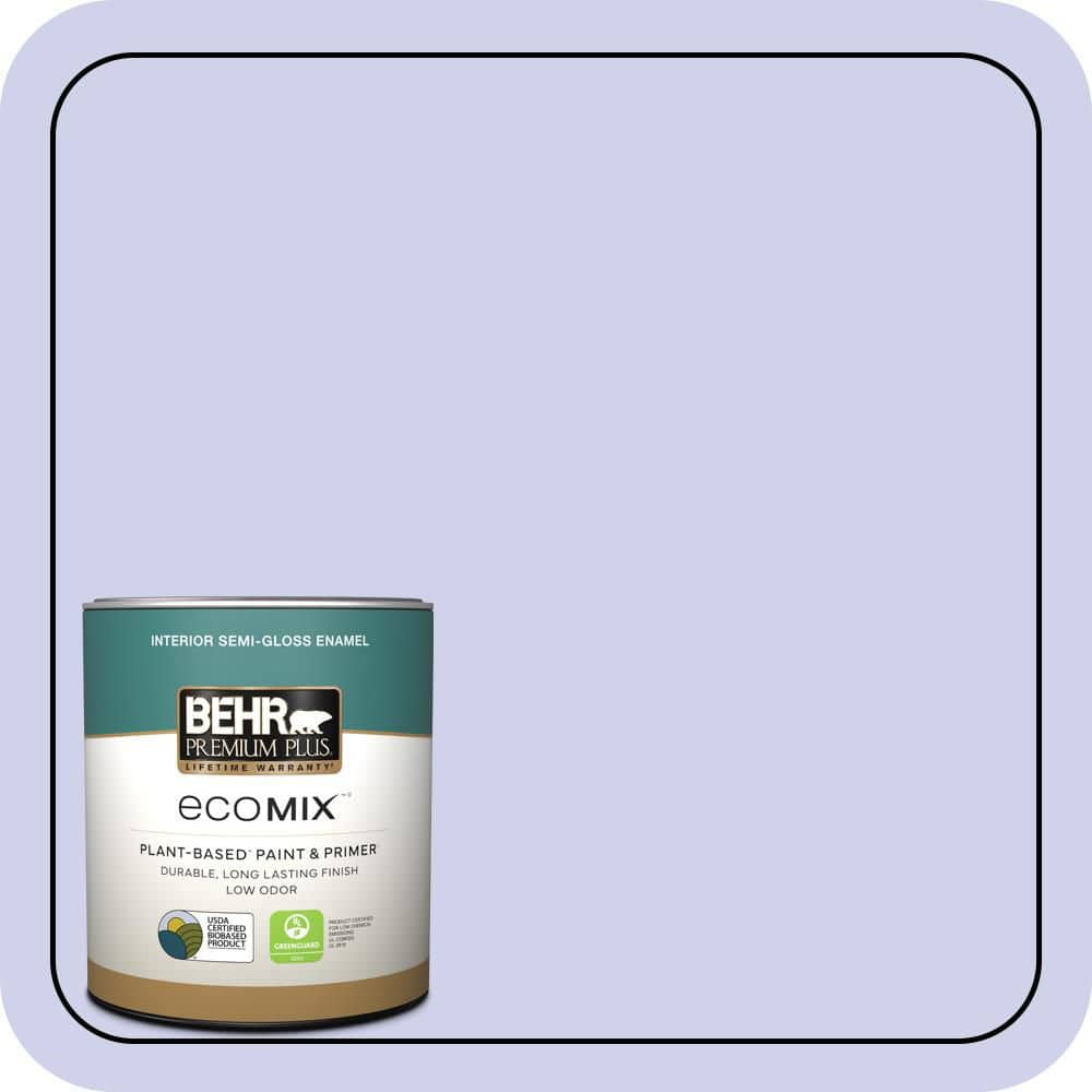 1 qt. #P550-2 Artistic Violet Semi-Gloss Enamel EcoMix Plant-Based Interior Paint & Primer price history on PriceWatchPro